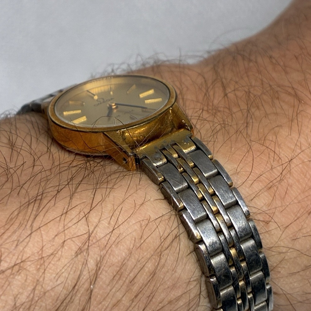 Omega De Ville Swiss Watch Women's 25mm Gold Tone Dial Manual Wind - Runs! - Picture 8 of 17